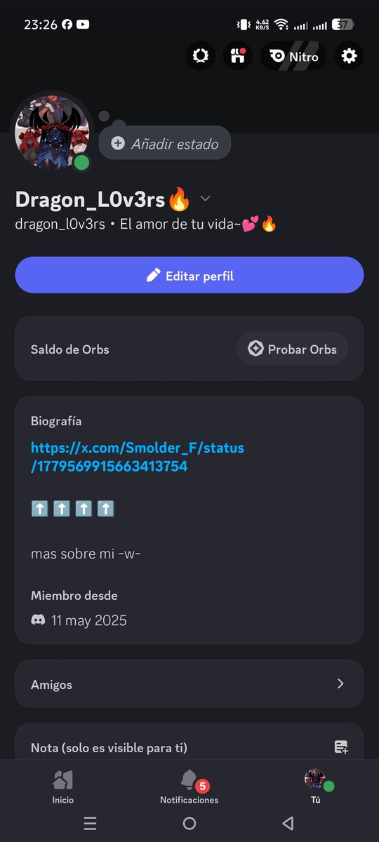 No sé olviden que tengo discord.
- ahora que X me tiene en la mirada estaré algo más activa allí~