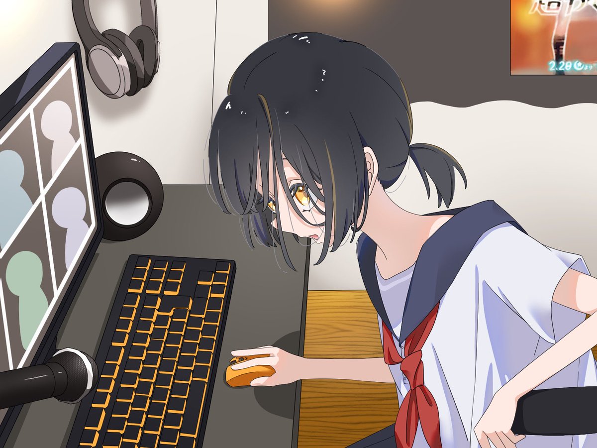 ADD2_ArtistDraw's tweet photo. あー、聞こえる？

 #絵柄が好みって人にフォローされたい 
 #女の子イラスト https://t.co/QlWsW88Tx3
