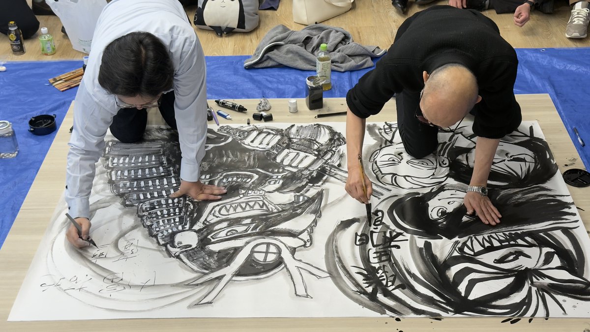 とても楽しいトークショー&amp;ライブペイントでした！