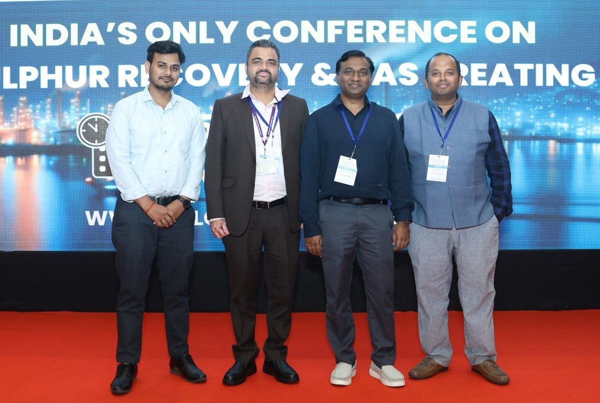 SulGasConf's tweet photo. A big thank you to Indian Oil Corp Limited for turning up in strength at SulGas Conference 2026.

This level of participation reflects a strong organizational commitment to technical advancement, peer learning, and continuous improvement in SRU and gas treating operations. https://t.co/oxpGXuwdHZ