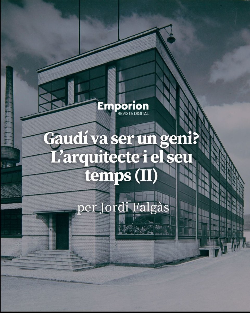 🏛️ Mite o revolució? El veritable lloc de Gaudí a la història

A la segona part del seu assaig, Jordi Falgàs posa l'arquitecte català davant del mirall. 

Llegiu el desenllaç a Emporion 🔗 buff.ly/5CRztBd