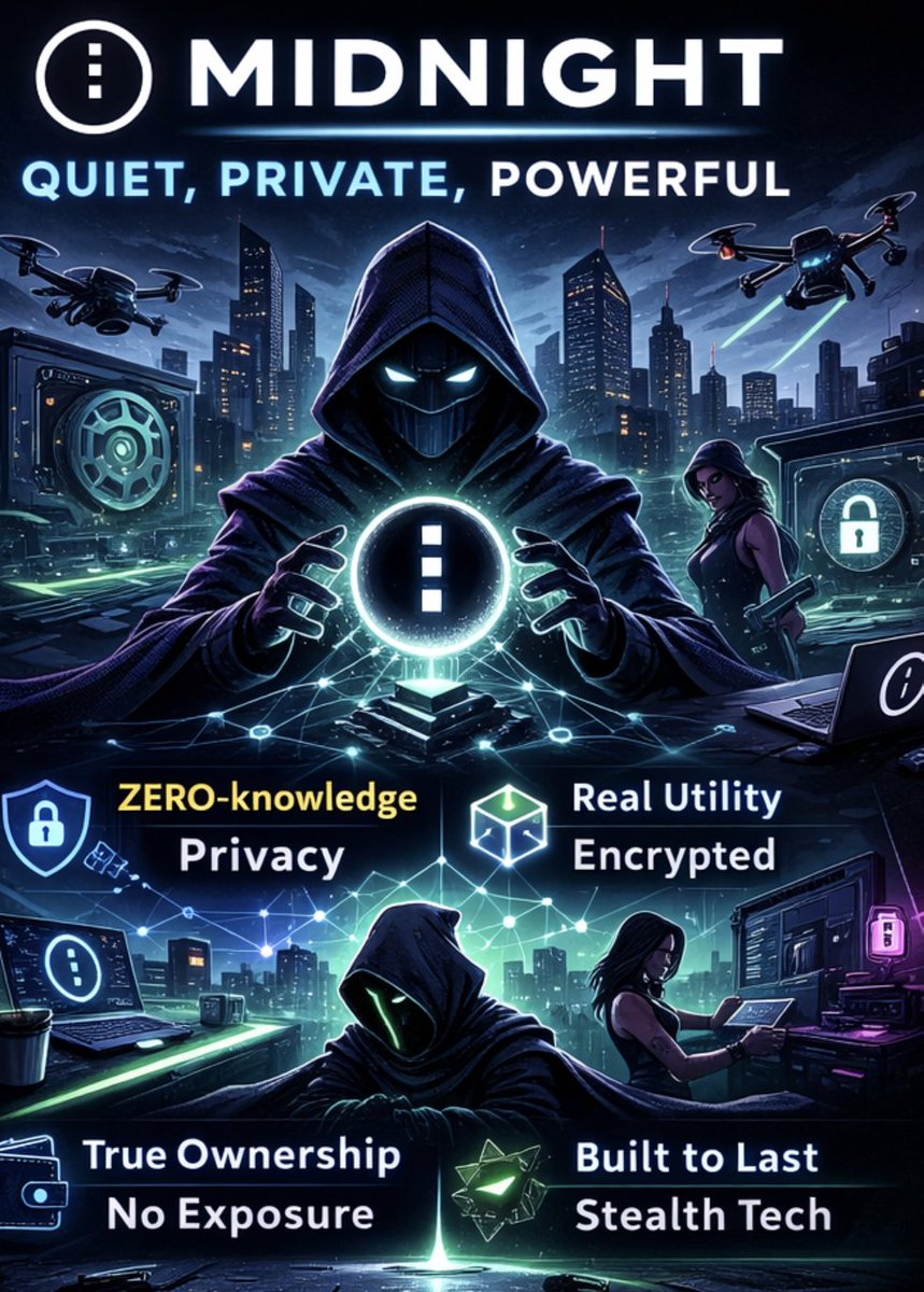 Midnight_Whale_'s tweet photo. @MidnightNtwrk
Serious question: does Midnight actually have any real competition in Web3?
$NIGHT
#Midnight $MIDNIGHT #Cardano #ADA #PrivacyBlockchain #Binance https://t.co/muN3hvymPo
