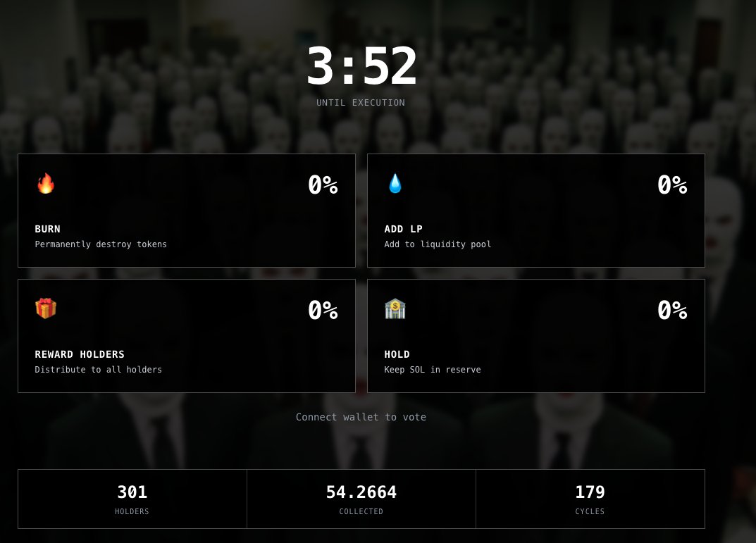 SonicsJournal's tweet photo. $CORP is actually one of the most bullish memecoin mechanics I’ve seen in a while and giving me alpha vibes!

$CORP turns creator fees into a community-controlled treasury.

⏳ Every 10 minutes the board (holders) votes on what to do with the funds:

🔥 Burn tokens
💧 Add liquidity
🎁 Reward holders
🏦 Hold reserves

Web: https://t.co/sbhCxl1a0f
X: @TheSolanaCorp
Chart: https://t.co/Io0yGXs7B2
CA:
zxRFshyxLo1dN8BrRsVYb8MDRUYjkSyfw9o1Ehspump