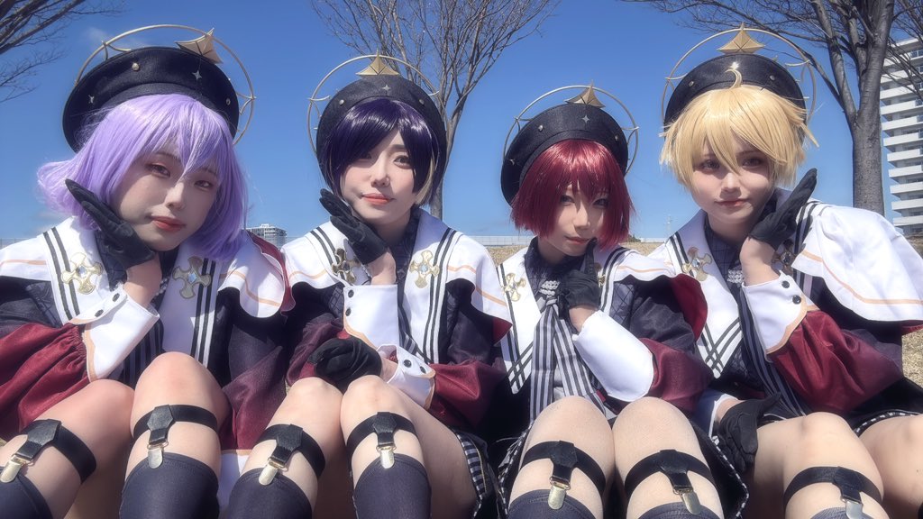 rrraayyyyy's tweet photo. そくほー
ハロの四人
 #コスカレみなとフェスタ https://t.co/yCIl0WfG74