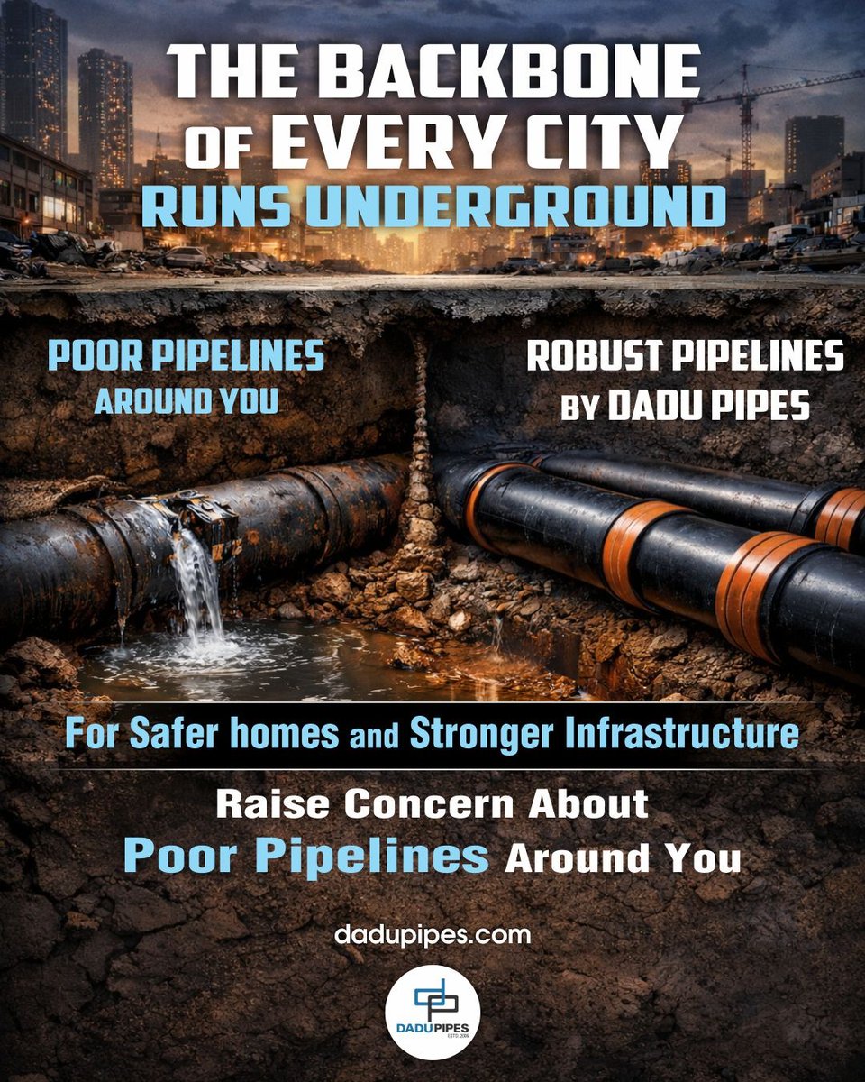 DADUPIPES's tweet photo. Systems don't fail during installation. They fail under pressure, during emergencies, when you need them most. That’s why we focus on delivering robust #piping solutions engineered for durability, safety, and #longterm performance. https://t.co/XfquKTkCjy