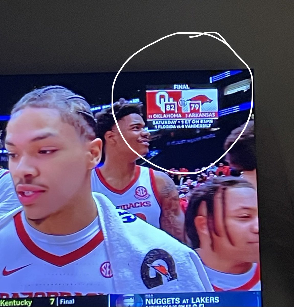 kmarsh10's tweet photo. Darius Acuff doesn’t miss.
SEC Network intern… hella miss. https://t.co/kN17oCJ9A4