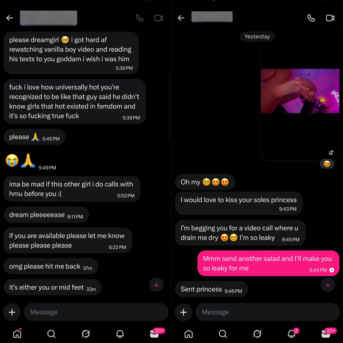 dreamgirl229's tweet photo. $2,800. Had two boys c*m so hard and fast the second I arched my foot on video call and told them to keep pumping https://t.co/Ab5UHwjgQj