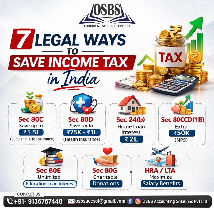 osbsaccsol's tweet image. #IncomeTaxSaving #TaxPlanningIndia #Section80C #TaxSavingTips #MumbaiCA #IncomeTaxIndia #TaxConsultantMumbai #FinancialPlanningIndia #TaxBenefitsIndia #OSBSAccounting #MumbaiBusiness