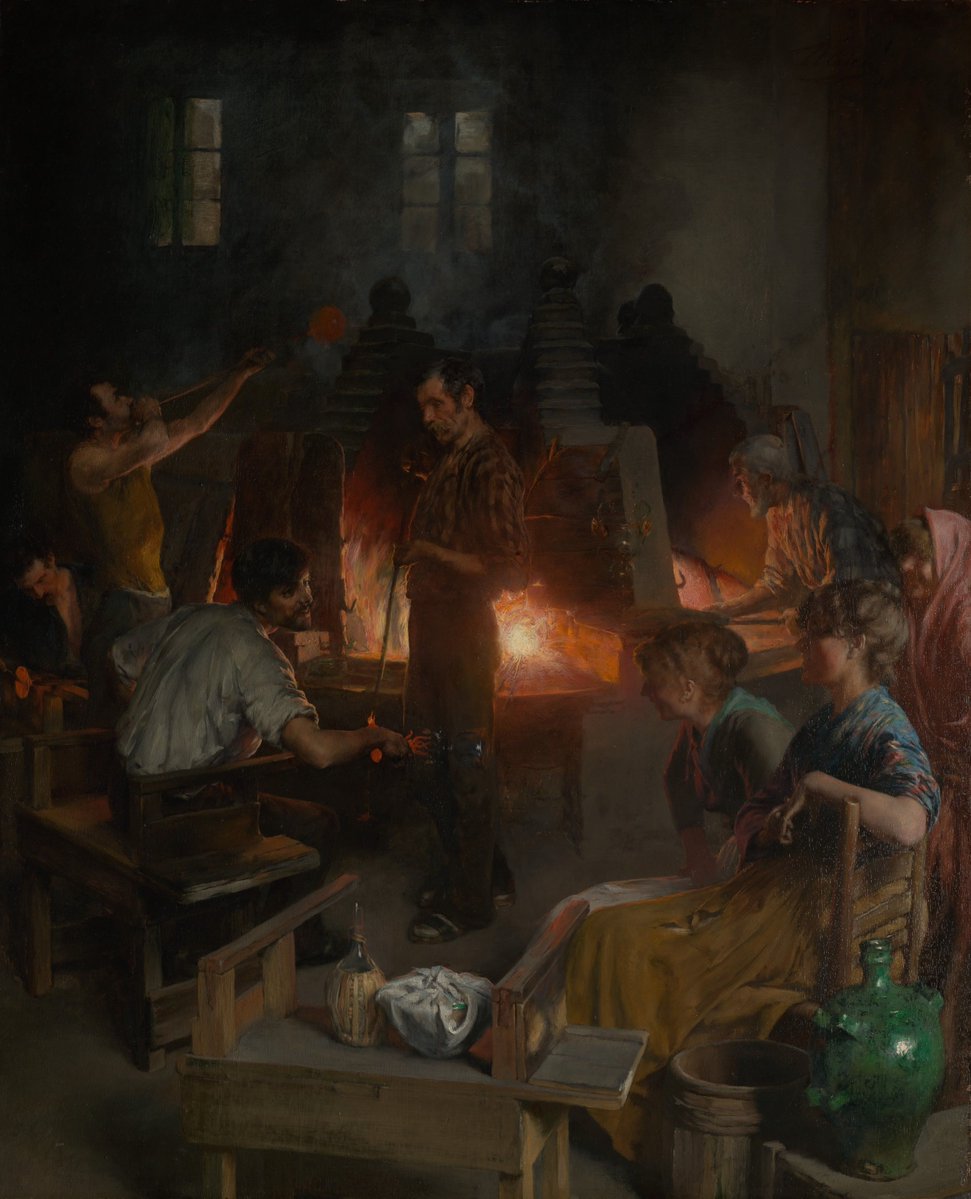 Charles Frederick Ulrich - "Glass Blowers of Murano" (1886)
