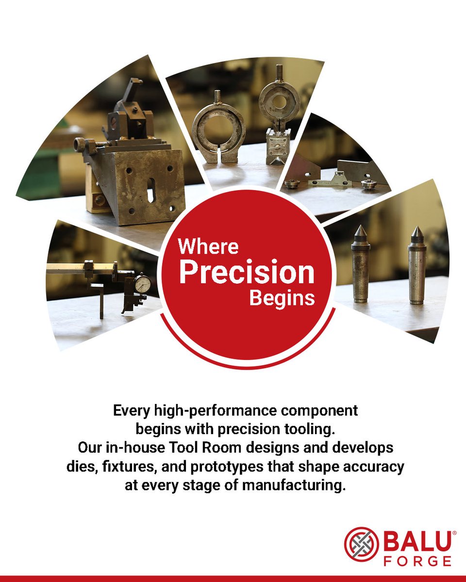 BaluForge's tweet image. Precision starts long before production. Our in-house Tool Room combines advanced design, tooling expertise, and engineering excellence to enable faster development, superior accuracy, and customized manufacturing solutions.

#BaluForge #IndustrialTechnology