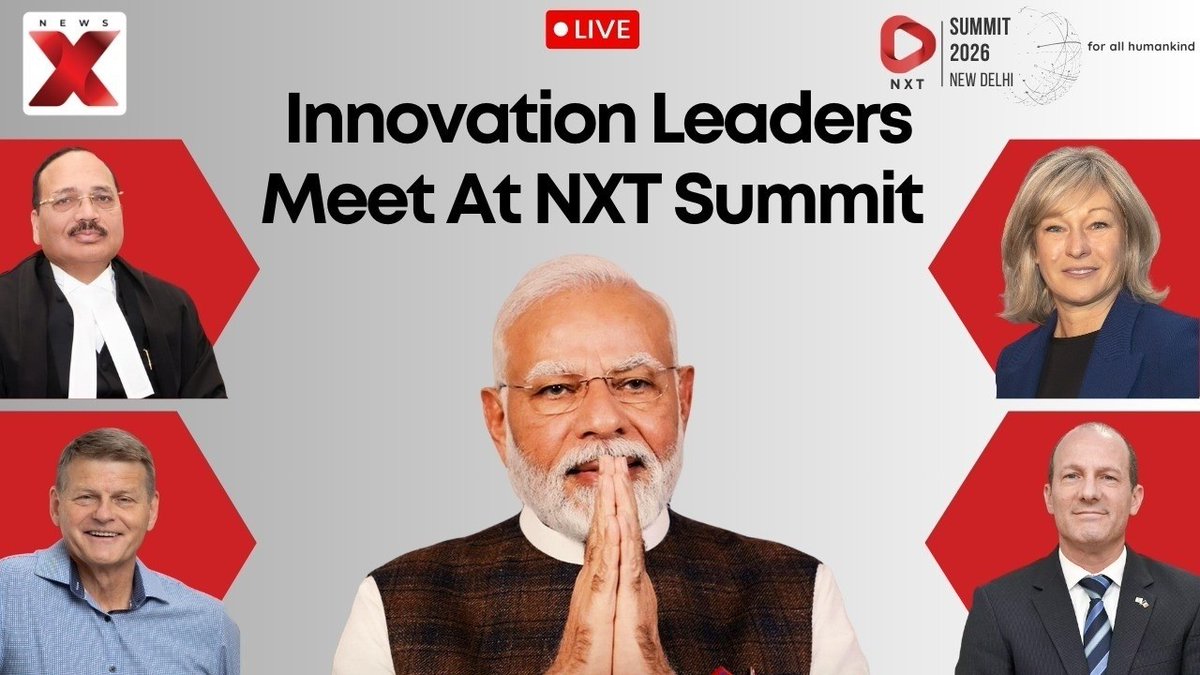 NewsX's tweet photo. NXT Summit 2026 Day 3 LIVE: Global Leaders, Policy Makers & Innovators Unite To Shape The Future
https://t.co/OWlOYlUh3L
#nxtconclave2026 #NxtConclave https://t.co/tOqTkIcTjp