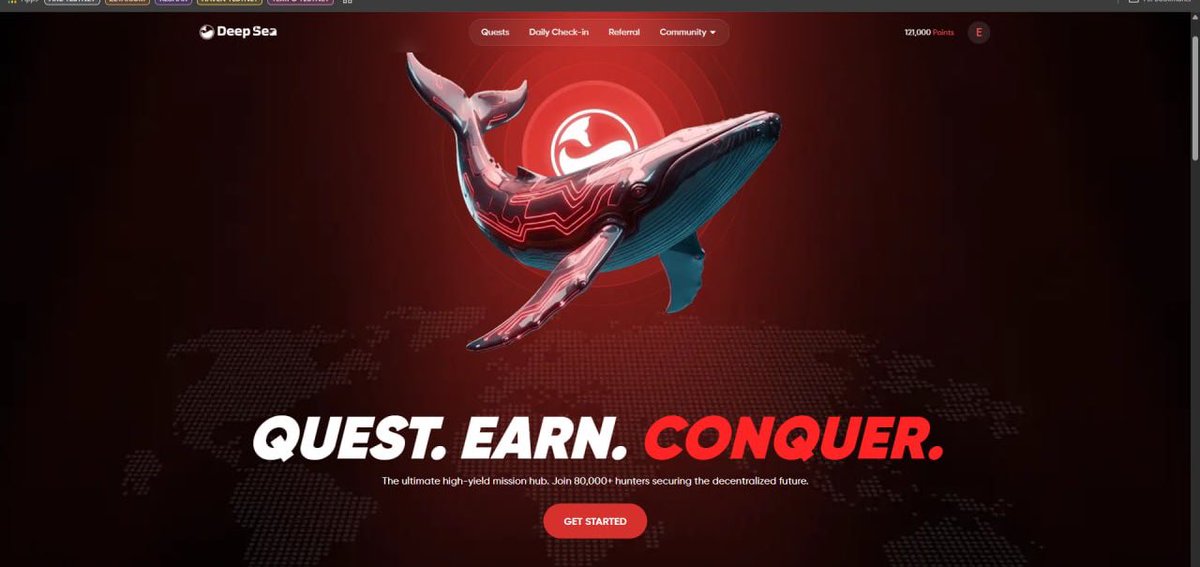 Cryptoxbharat's tweet photo. 🚨 Confirmed Airdrop Alert – Potential $200–$5000

New zero-cost airdrop just launched and early users are farming points already. 👀

The @Deepseaio_ airdrop rewards early participants with DEEP tokens for completing tasks and using the platform.

💰 Cost: $0
⏱ Time: ~5 minutes
🎁 Potential: $200 – $5000

---

🧵 Step-by-Step Guide

1️⃣ Go to:
🔗 https://t.co/Jo5UOzCbrL
• Refer Code :- 17qQk3QljF

2️⃣ Sign up with Email or Google

3️⃣ Go to QUEST section
• Complete Welcome Quest
• Telegram Quest
• X Quest

4️⃣ Go to DAILY Check-in
• Claim daily bonus points
• Don’t miss a day

5️⃣ Connect your EVM wallet

6️⃣ Want more points?
• Copy your referral link
• Invite friends

---

⚠️ Pro Tip:
Early users usually get the largest allocation, so start farming points before it becomes crowded.

Let’s farm together. 🪂🔥