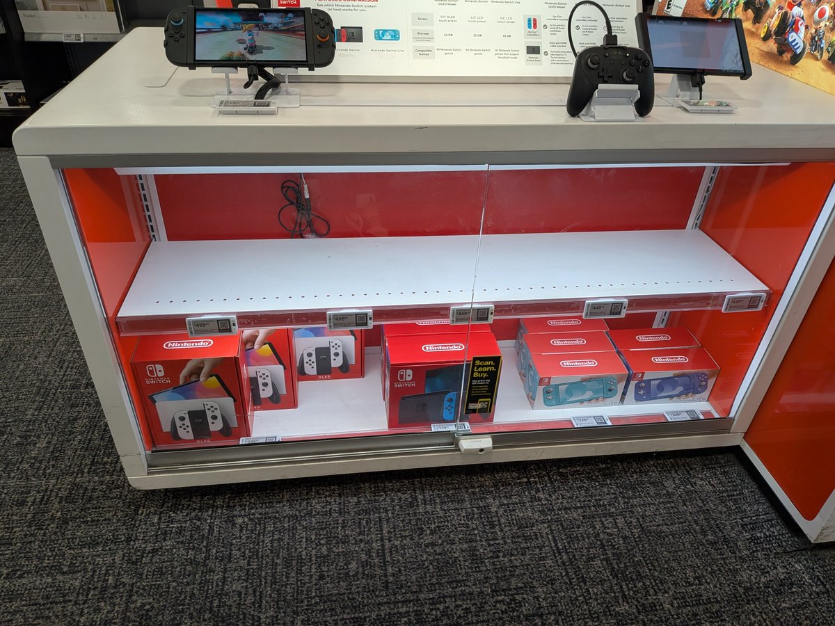 PlayerEssence's tweet photo. Seeing so many new Switch 2 owners on here is great.  My Walmart &amp; Best Buy usually have a good amount of stock, but since Pokopia launched, they have been moving significantly more Switch 2's.

Not complete sellouts everywhere, but much better. No GKC copies of Pokopia either. https://t.co/nAU0LUqcpl