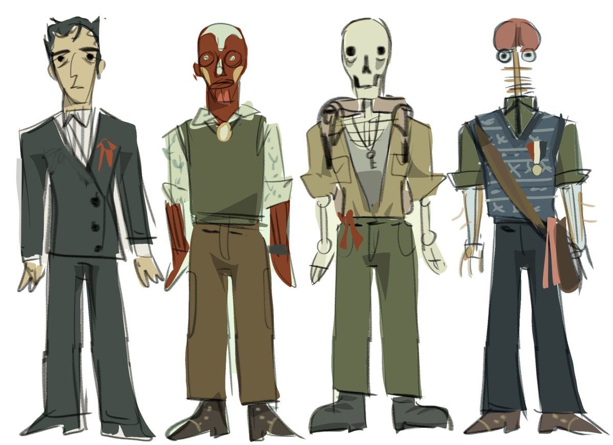 i keep doing this thing where i will so a quick messy sketch so that i can do a more cleaned up version later, but then i will just say fuck it and post the messy sketch, anyways here are recent outfits