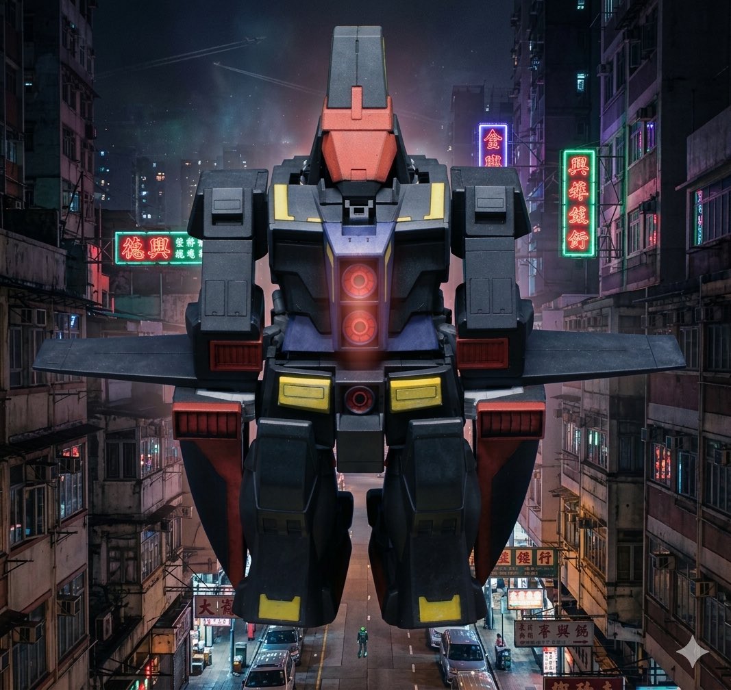 GunGunpla's tweet photo. #Gemimi
夜のホンコンシティ
サイコガンダムの正面がGemimiくんには分かりづらいみたいで😅 https://t.co/ShWJSdRcMk