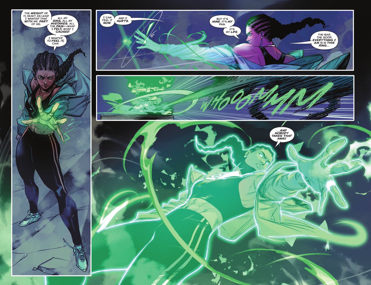 iamyomas's tweet image. Read last month's &amp;amp; this month's issue of absolute green lantern

It's insane how much better Ewing got with this book
The biggest improvement from all the absolute books so far
Also aurafarming goats