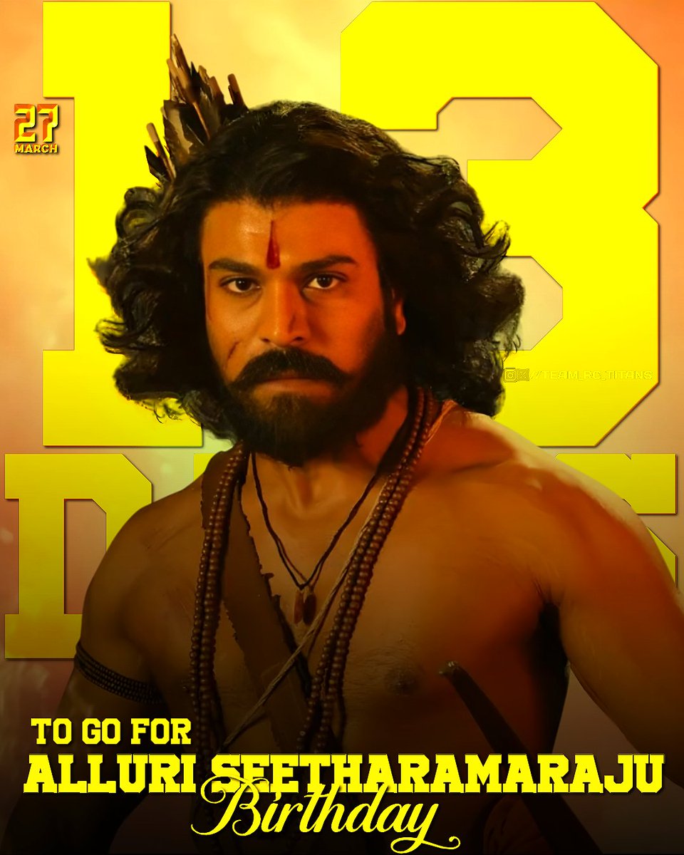 Team_rc_titans's tweet photo. 13 Days To Go For Our SeethaRamaRaju Birthday ❤️‍🔥🫶

Advance Happy Birthday Charan Anna ❤️‍🔥

#RamCharanBdayMonth #alwaysramcharan #ramcharan𓃵 

https://t.co/2EwaQw5PPR https://t.co/Zl1NamX9g4
