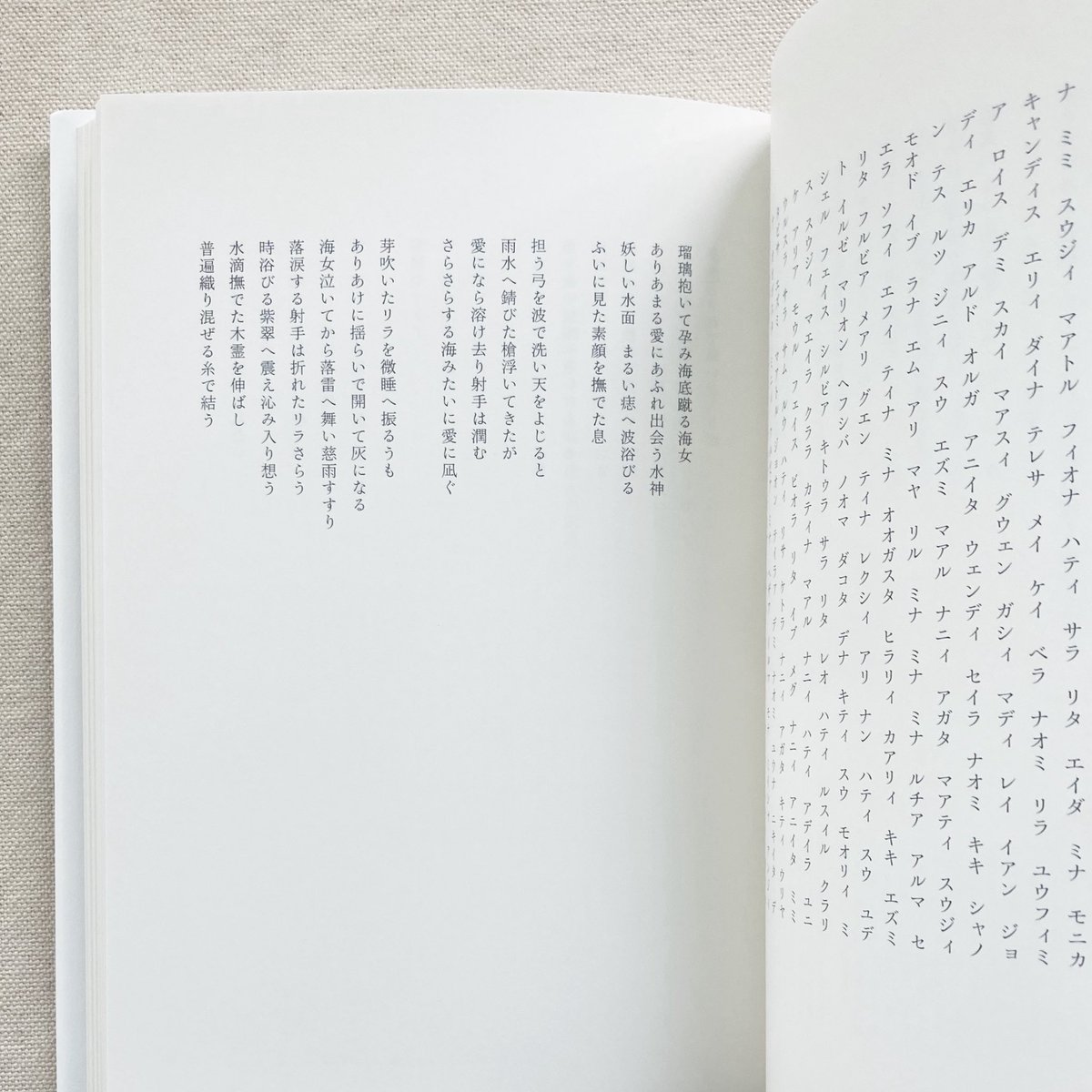 世界は言葉でできている、という思索を言葉と美術によって探求する美術家、福田尚代さんの作品集。途方もない長さの回文と、本や手紙、鉛筆など人の手を介する物を素材に彫刻を施した作品群。記憶を宿した粒子へと姿を変えたものたちを自在に操り、彼岸と此岸のあわいに漂う未知の世界を作りだします。