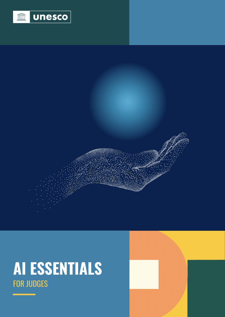 Courts are already using #AI, but most judges have little training or guidance.

<a href="/UNESCO/">UNESCO 🏛️ #Education #Sciences #Culture 🇺🇳</a>’s new “AI Essentials for Judges” policy brief explains how AI is used and what is needed to protect judicial independence, due process and #HumanRights.

🔗 unesdoc.unesco.org/ark:/48223/pf0…