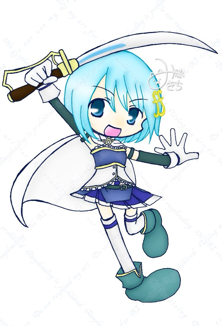 昔描いた杏子とさやか！これ描いたの11年前だった😱
#まどかマギカ