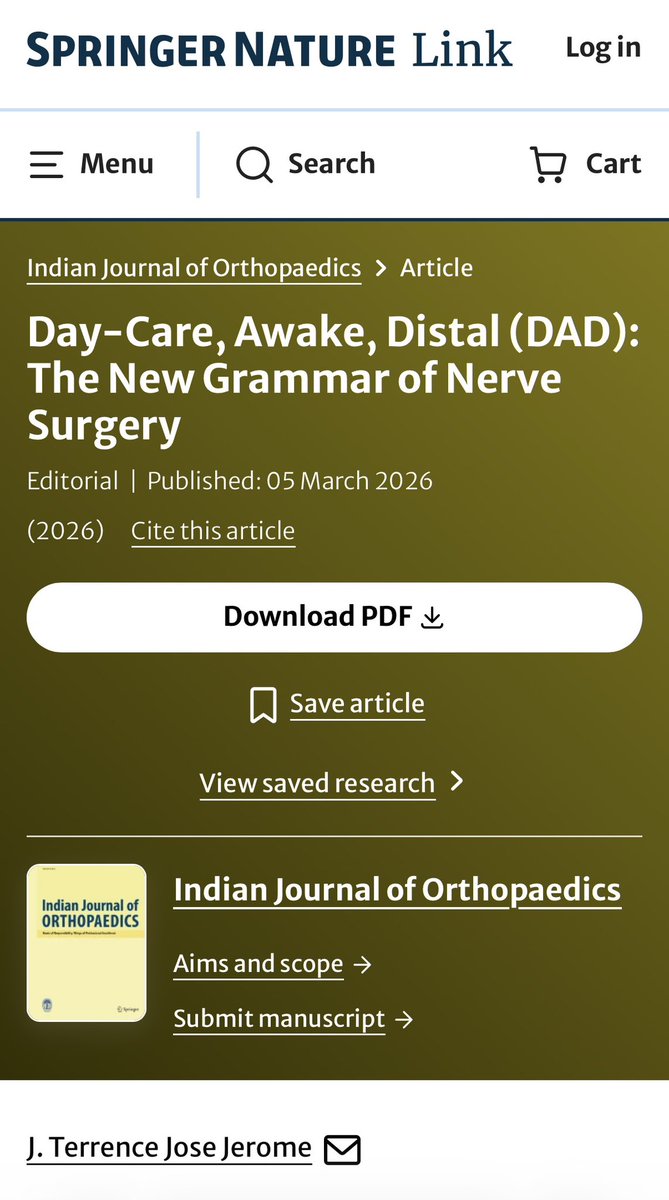 Terrence Jose Jerome, FRCS tweet media