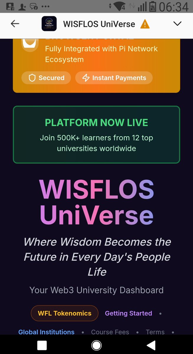 HAVYARIMANAsim1's tweet photo. WISFLOS UNIVERSE PI BROWSER PORTAL
Fully Integrated with Pi Network Ecosystem;
PLATFORM NOW LIVE
Join 500K+ learners from 12 top universities worldwide
WISFLOS UniVerse
https://t.co/EZ50Oap6KY
#Education
#web3 
#PiRC1Network
@PiCoreTeam @dorisyincpa @lurima_pi @HerineMako37549 https://t.co/XU0TckwKPJ