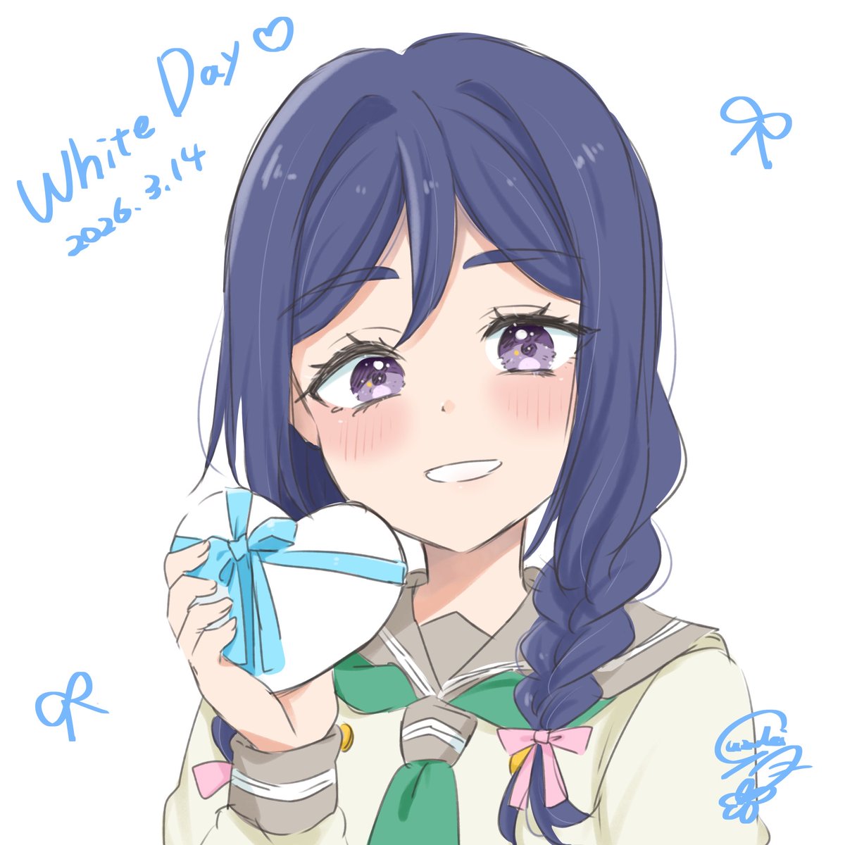 卯月@4/28~5/3ジスター展ガール×青🟦 tweet media