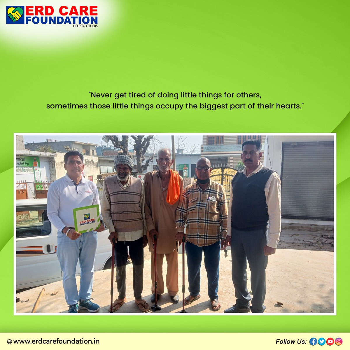 erdcare's tweet photo. “Helping others makes you feel more grateful. And we have to help everyone when it is needed.”

#ngo #charity #nonprofit #education #donate #volunteer #help #india #love #support #covid #children #community #donation #fundraising #socialgood #change #socialwork #giveback https://t.co/lT9jwLrcb3