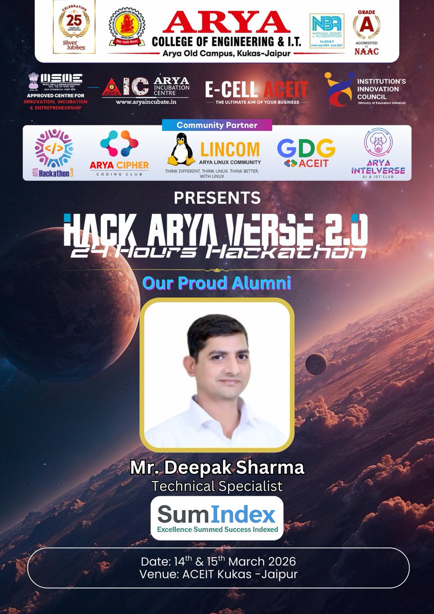 HACK ARYA VERSE 2.0 tweet media