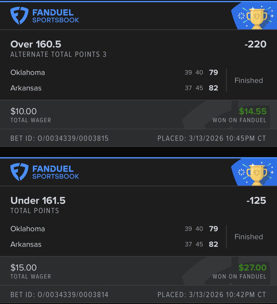 Easily 2 of my dumbest wins 😂😂😂 idek why I did this I’m just high lmfao the only way to win both was for them to get 161