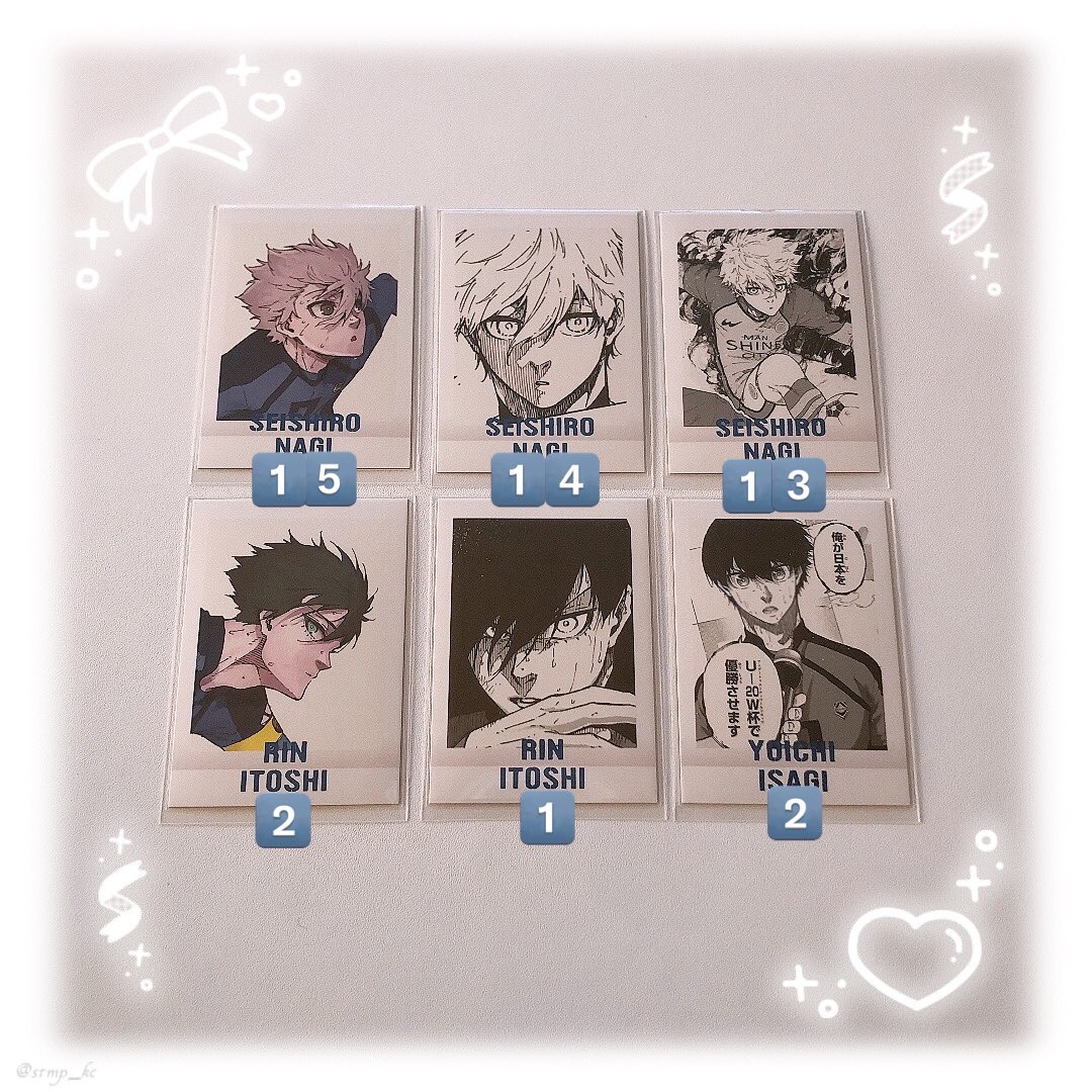 toge_v's tweet photo. ブルーロック ブルロ ブルーロック展 ブルロ展 原画展 ぱしゃこれ PREMIUM 交換

譲｜1枚目(数字なしは各3)
求｜2枚目

・凪含む交換
・2点〜の交換優先
・潔は他がある程度決まり次第

検索からでもお気軽にお声掛けください✨ https://t.co/tLcEPlEksD