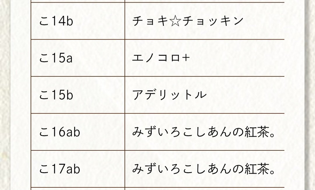 アデリット@春例こ15b tweet media