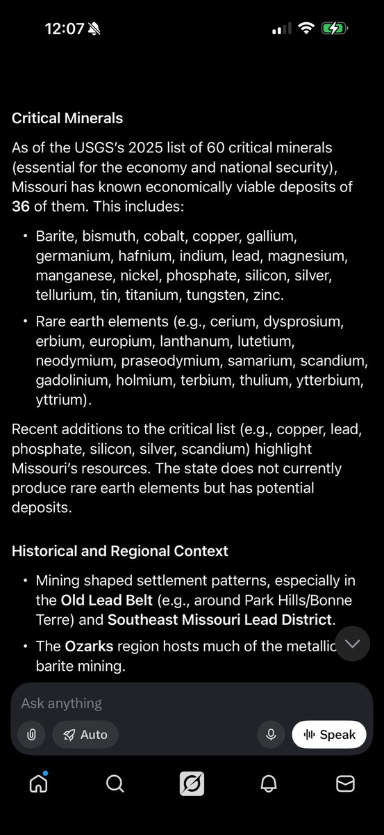 JCHovis's tweet photo. @Beganovic2026 @benKeath We actually have a decent amount of minerals. Expanding cobalt in particular would be a smart move. https://t.co/6YtnRAqaaT