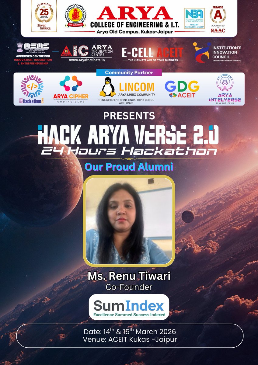 HACK ARYA VERSE 2.0 tweet media