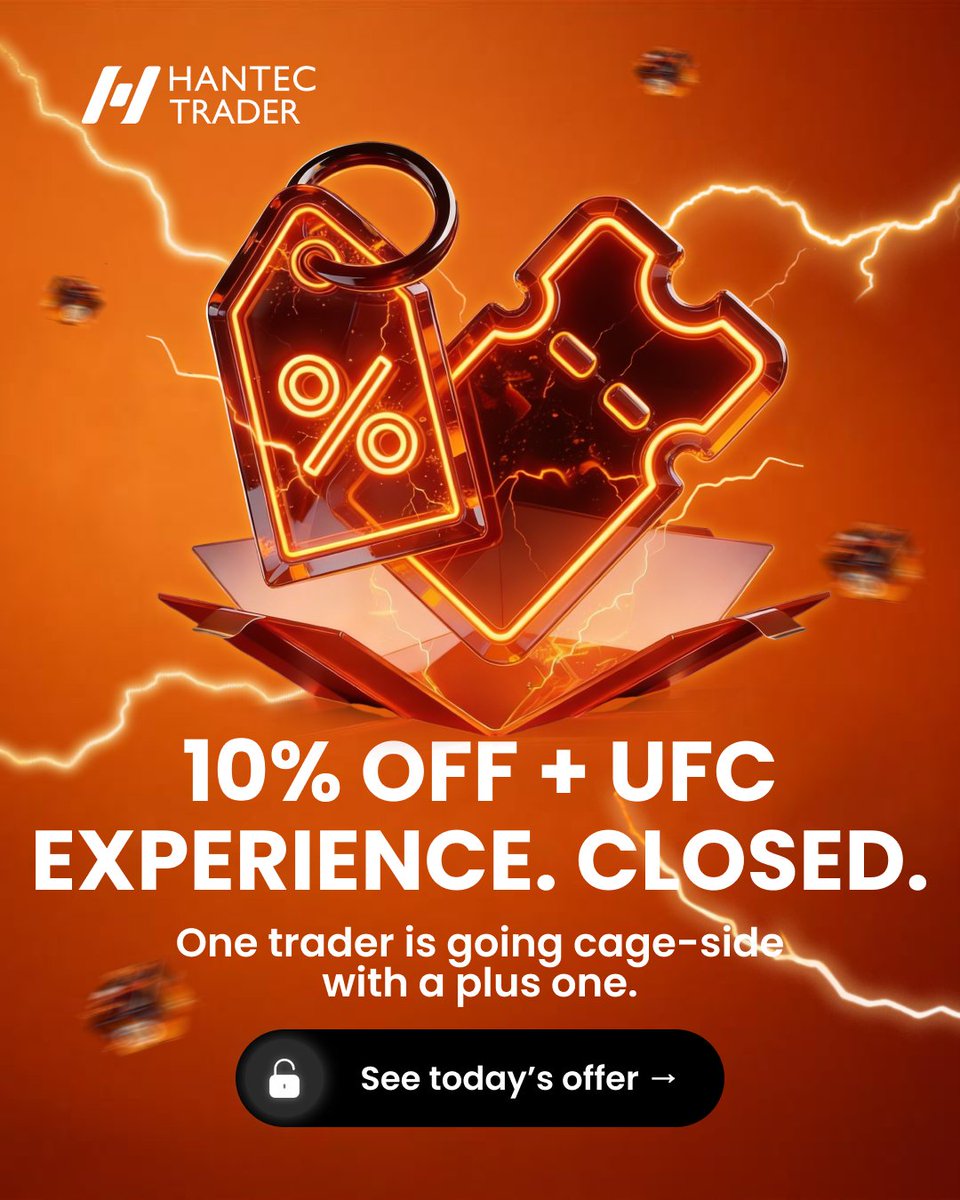 Yesterday’s deal came with 10% OFF and a UFC experience on the line.

One trader secured the fight night upgrade and brought a plus one.

Today’s offer is live now. bit.ly/4rDywkh