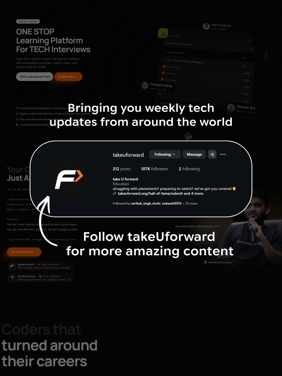 takeUforward tweet media