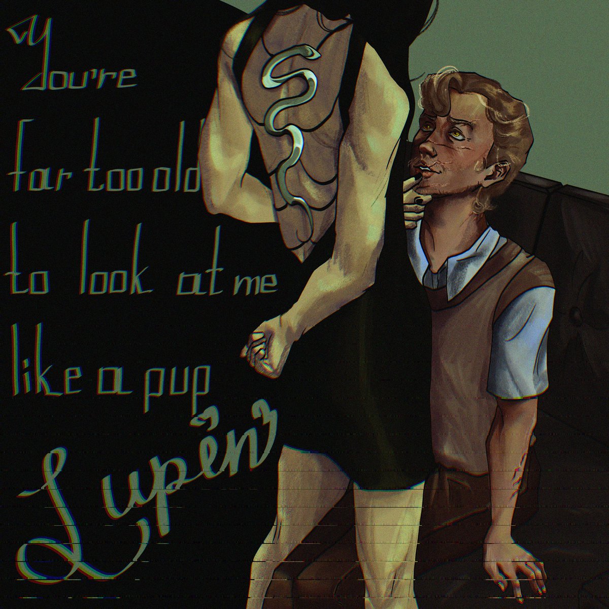 Miirmia's tweet photo. Be nice, Remus as close to heaven right now as humanly possible

#Snupin #RemusLupin #SeverusSnape #RLxSS https://t.co/gpOdM37trW