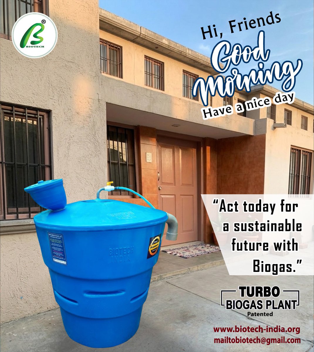 DrSajidas's tweet photo. Good morning to all eco-conscious citizens. 🌄
Every home has the potential to become a renewable energy hub. 🏡
Biogas systems convert kitchen waste into clean, smoke-free fuel. ♻️
This sustainable solution can replace up to 50% of LPG usage. 🔥 https://t.co/9jvb1JKwn4