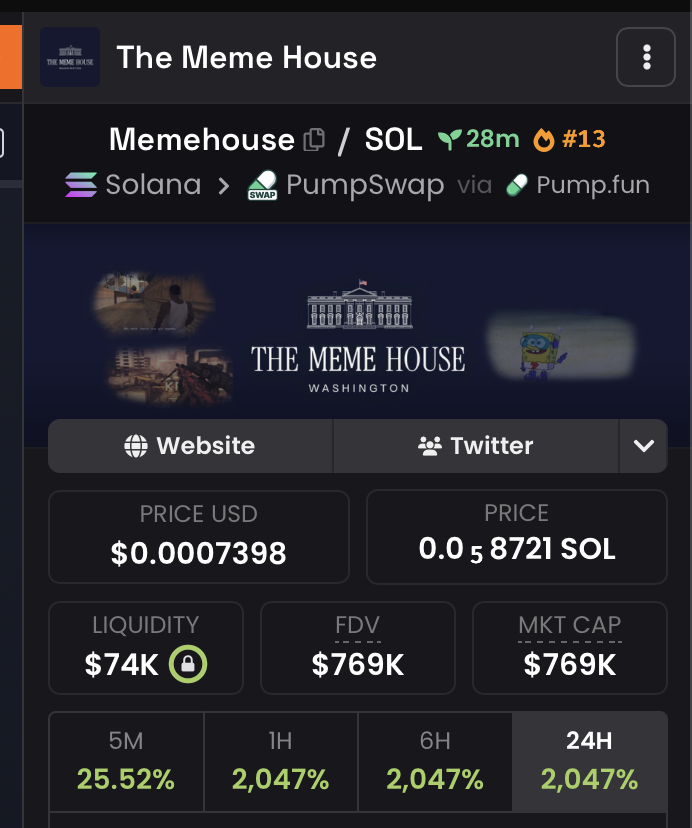 🤖 Our printer tool <a href="/gem_tools/">💎 GemTools 💎</a> has called $Memehou

E93JuGQcHiXZ9upFZWELgvu5QsC9DD1qzkcGhJrpump

📍$38k MC   -> 🚀 ATH $900K (📈 ~24x move in just few minutes and still up) HIGHER ?

💸$500 investment could worth $12k at ATH

Edge early access 👉 edge.trade/r/mag

Join us