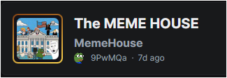 GemsInfinityVN's tweet photo. The OG $MEMEHOUSE launched 7 day ago.

Buy when nobody care and take profit when everybody call.

That's thesis https://t.co/Gsuoi11OJW