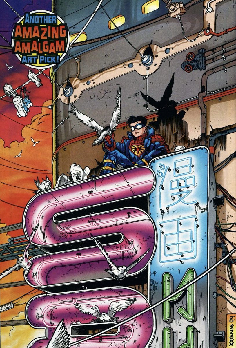 CoolComicArt's tweet photo. Spider-Boy Team Up (1997) art by José Ladrönn https://t.co/KEN5K1M6Cp