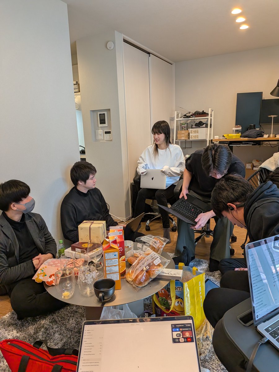 今日もセットアップ会やりました！

合計8人で合計4時間くらい！！
全員それぞれ環境違ってて大変でしたが、

・ディレクトリ構成
・外部接続（CLI MCP）
・スキル、エージェント定義

あたりが完了して、ClaudeCode立ち上げが完了しました！

人によってはずんだもんボイスで会話するところまで！w