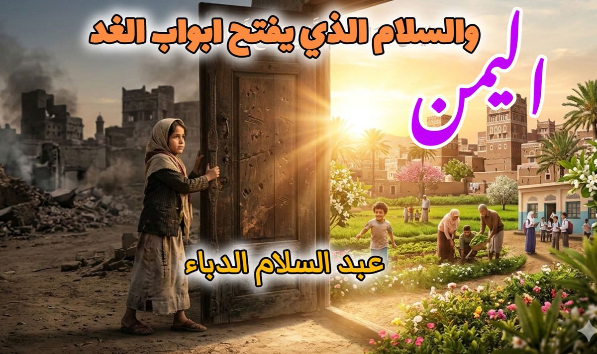 salamdaba's tweet photo. السلام ليس مجرد غياب الحرب، بل هو وجود حياة كريمة، تعليم، صحة، وفرص عمل.. وهو الطريق لإعادة اليمن إلى مكانته الطبيعية كبلد غني بثقافته وتاريخه وموارده، والتنمية المستدامة لا يمكن أن تزدهر إلا في بيئة مستقرة، حيث يشعر المواطن بالأمان، ويستطيع أن يحلم بمستقبل أفضل.
#اليمن #السلام https://t.co/Gf4LB2S2B3