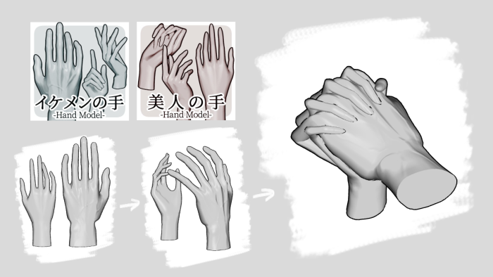 cli_pose@3D&ポーズ素材 tweet media