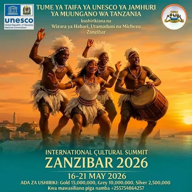 unesconatcomtz's tweet photo. The summit will bring together cultural stakeholders, experts, artists, and partners to discuss, celebrate, and promote Tanzanian culture and heritage, while strengthening efforts to preserve it for future generations https://t.co/aYQDUeS1s0