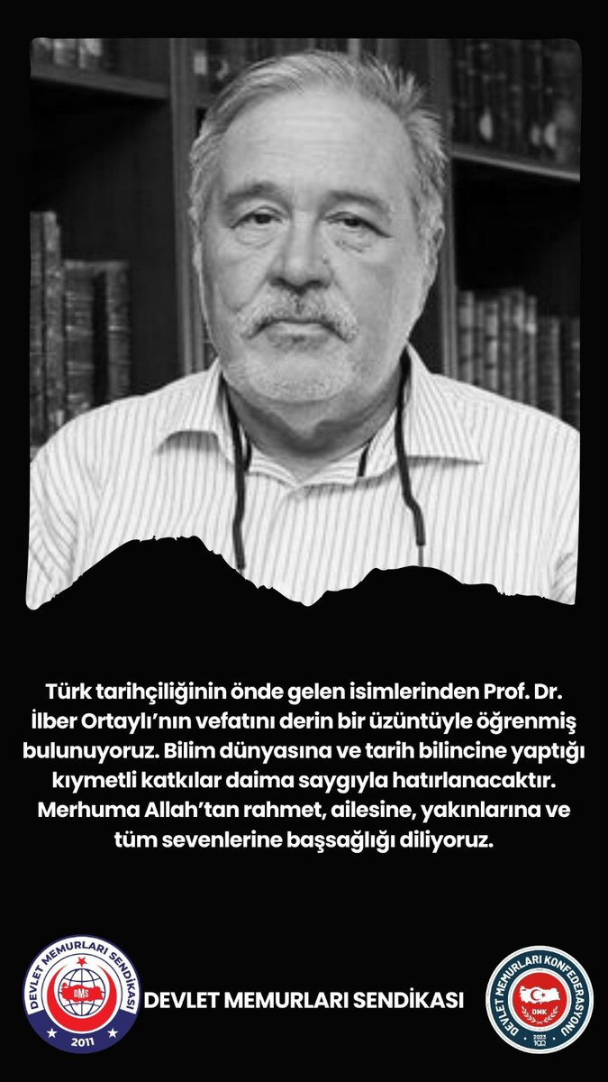 Tuncay_Cengiz_'s tweet photo. Bilim dünyasına ve tarih bilincine sunduğu katkılar daima hatıralarda kalacaktır.

Ruhun şad, mekanın cennet olsun İlber Hocam.

@ILBERORTAYLIGSU 
@DMSendikasi 
@Dmk https://t.co/Vmuuou20T3