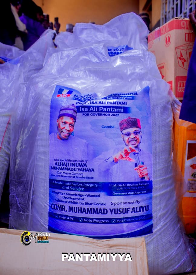 Professor Isa Pantami Foundation, through a delegation led by Alhaji Hassan Ali (Sintalin Pantami), visited Nigeria Correctional Service and three orphanage homes in Gombe State as part of its Ramadan outreach.

The team donated food items including: 

- Rice
- 2,100 loaves of