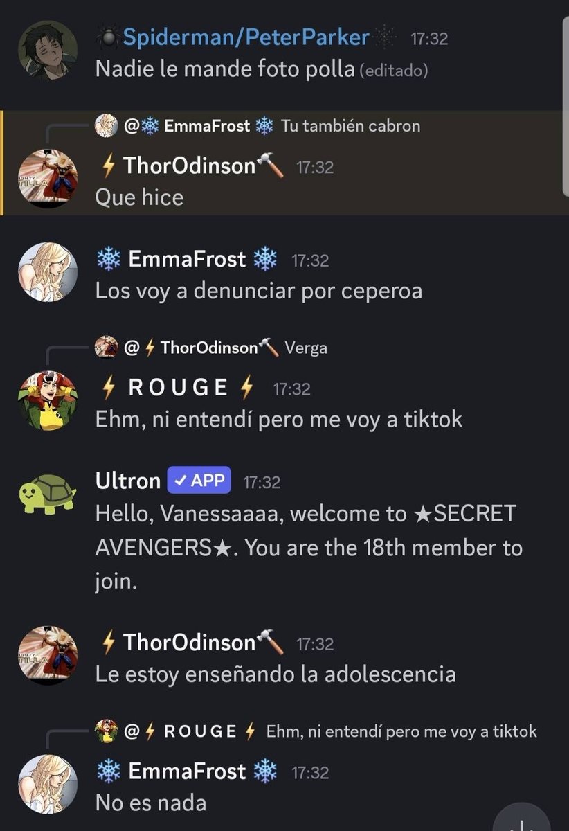 New_Avengers_tm's tweet photo. Muchachos quería pedirles ayuda para reportar este servidor de Discord en donde dicen obscenidades a una niña de primaria (sabiendo que es de primaria) el link del server es este 
https://t.co/VOLofAG6ms https://t.co/jI2uffhGNe