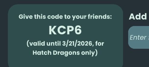 My Hatch Dragons Code
#HatchDragons