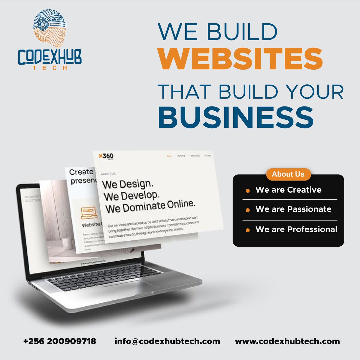 codexhubtech's tweet photo. Great Web design is not a decoration but it's a strategy made visible to Ugandans and the whole world.
For more information
Call: 0200909718
Whatsapp: 0783650553, 0703247776
Website: https://t.co/TOlVCnH3WN
Location: K.S Plaza Level 2 Ntinda
#MyGreatPrice2026 #webdesign #website https://t.co/tYuzIgKr19